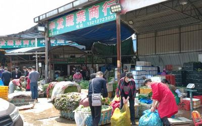 武漢重啟，白沙洲市場(chǎng)重現(xiàn)繁忙景象，采購車流如織保障農(nóng)副產(chǎn)品供應(yīng)